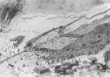 El paso del Berezina, el 26 de noviembre de 1812